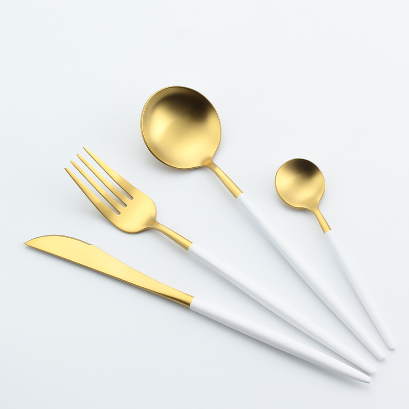 Portugal style -Gold with white handle