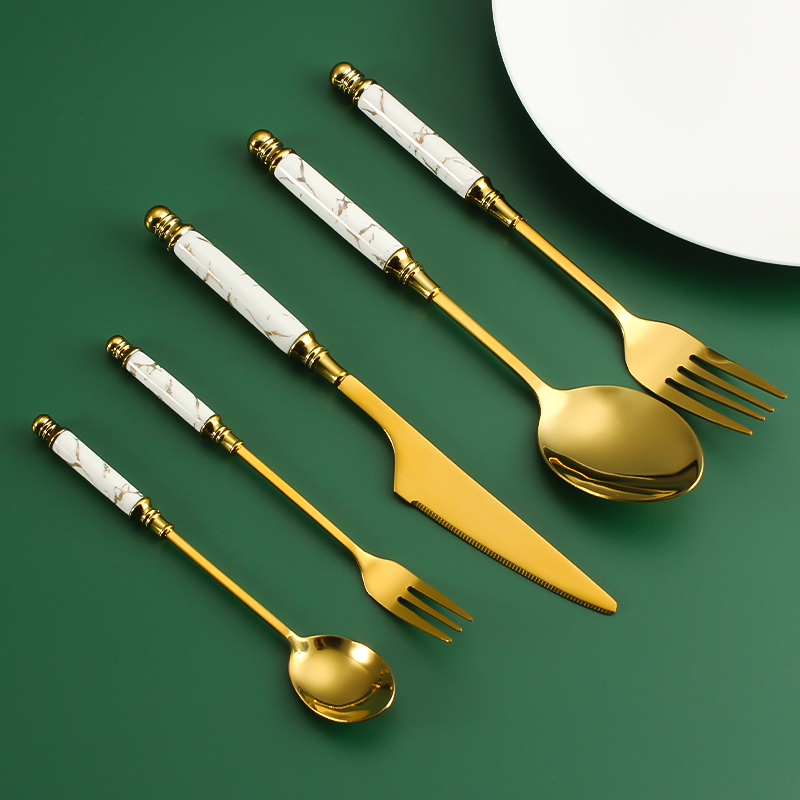 Marbling ceramic handle style