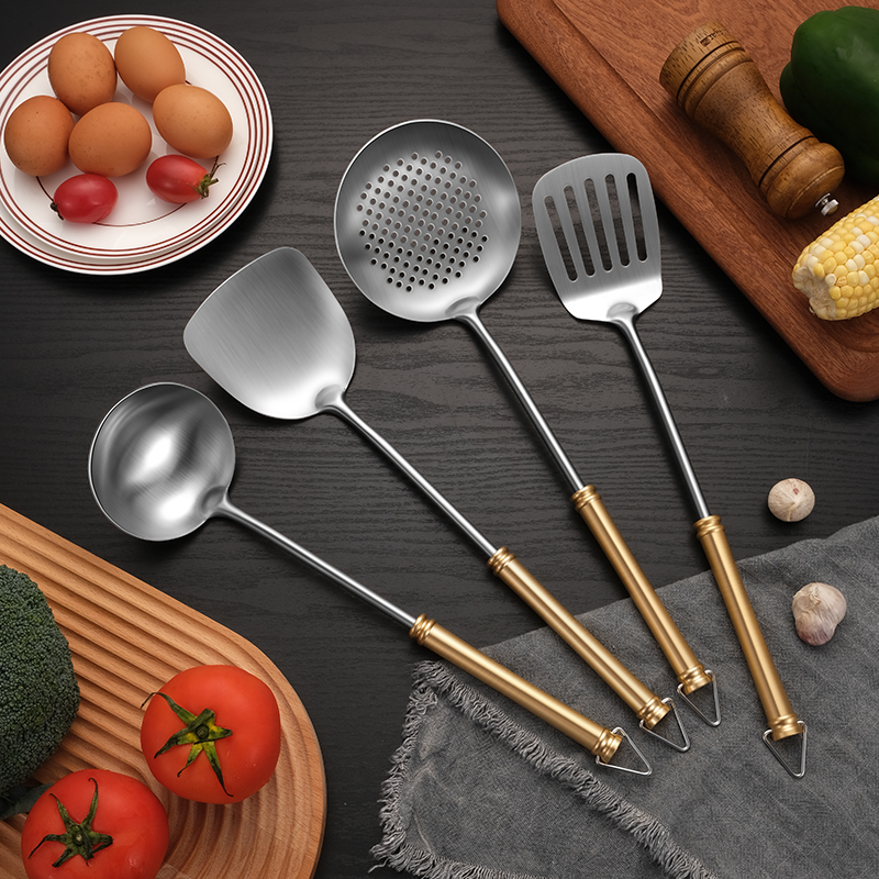 304 Utesils set with aluminium handle 